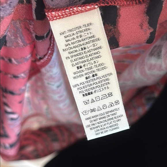 Free People Day Dreamer Chiffon Trim Asymmetrical Geometric Flowy Tank Top 0052 - Picture 8 of 8